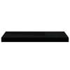 vidaXL Rafturi de perete suspendate, 2 buc., negru, 60x23,5x3,8 cm MDF