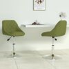 vidaXL Scaune de bucătărie pivotante, 2 buc., verde deschis, catifea