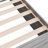 vidaXL Cadru de pat, gri sonoma, 75x190 cm, lemn prelucrat