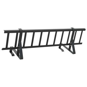 vidaXL Apărătoare de zăpadă pentru acoperiș Negru 100 x 29,5 x 34,5 cm