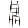 vidaXL Scară pentru pătură dublă Negru 50 x 50 x 159 cm Bambus