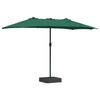 vidaXL Parasol de Grădină Verde 385 x 209 x 244 cm Poliester