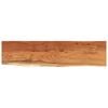 vidaXL Raft perete 120x30x2,5cm dreptunghiular lemn acacia margine vie