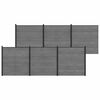 vidaXL Set de Gard 1045 x 186 cm WPC și Aluminiu Gri