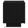 vidaXL Dulap de noapte Stejar Negru 70 x 36 x 40,5 cm Lemn compozit