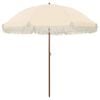 vidaXL Parasol de Plajă 205 x 205 x 210 cm Poliester și oțel Rotund