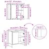 vidaXL Set de mobilier pentru baie cu sertar Lemn vechi Lemn compozit