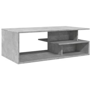vidaXL Măsuță de cafea, gri beton, 102x55x35 cm, lemn prelucrat
