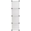 vidaXL Organizator cub de depozitare, 9 cuburi, transparent, PP