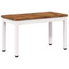 vidaXL Masă de cafea Natural și Alb 60,5 x 30 x 36 cm