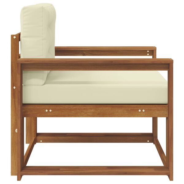 vidaXL Canapea Medie pentru Exterior Lemn Solid de Acacia natural