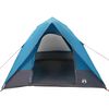 vidaXL Cort de Camping cu acoperiș albastru 320 x 275 x 190 cm tafta