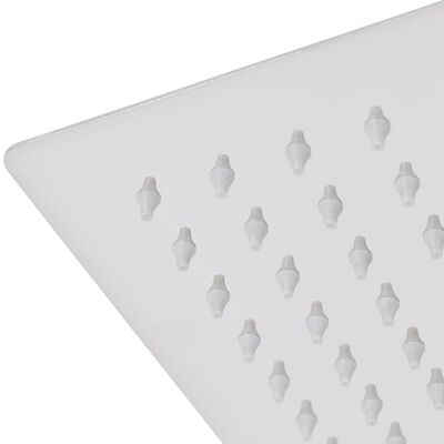 vidaXL Cap de duș pătrat tip ploaie, oțel inoxidabil, 40 x 40 cm
