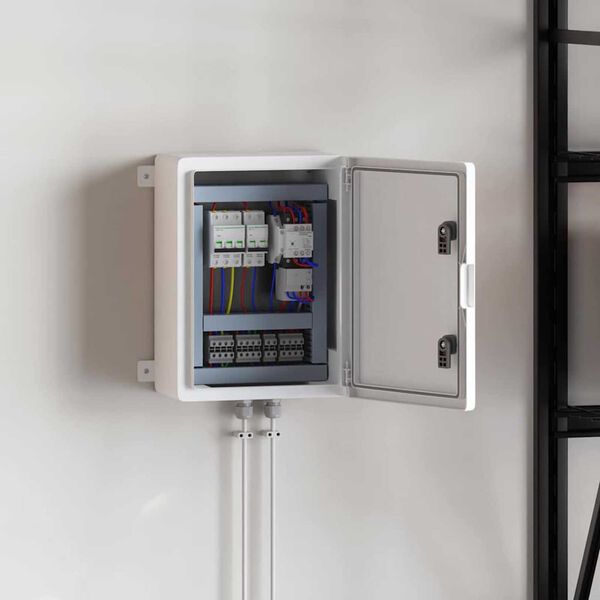 vidaXL Dulap de control Gri 47 x 20 x 60 cm Plastic ABS