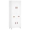 vidaXL Dulap &icirc;nalt, alb, 69,5x34x180 cm, lemn compozit