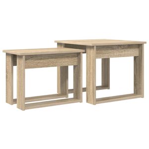 vidaXL Set de măsuțe de cafea 2 buc. Stejar Sonoma 50 x 52 x 42 cm