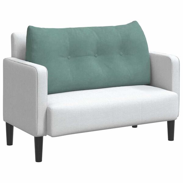 vidaXL Perna pentru spate Verde Mării 100 x 24 x 50 cm Catifea