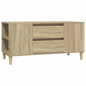 vidaXL Comodă TV, stejar sonoma, 102x44,5x50 cm, lemn prelucrat