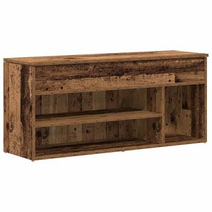 vidaXL Banchetă de pantofi, lemn vechi, 102x30,5x45 cm, lemn prelucrat