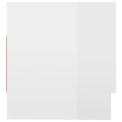 vidaXL Șifonier, alb extralucios, 70x32,5x35 cm, PAL
