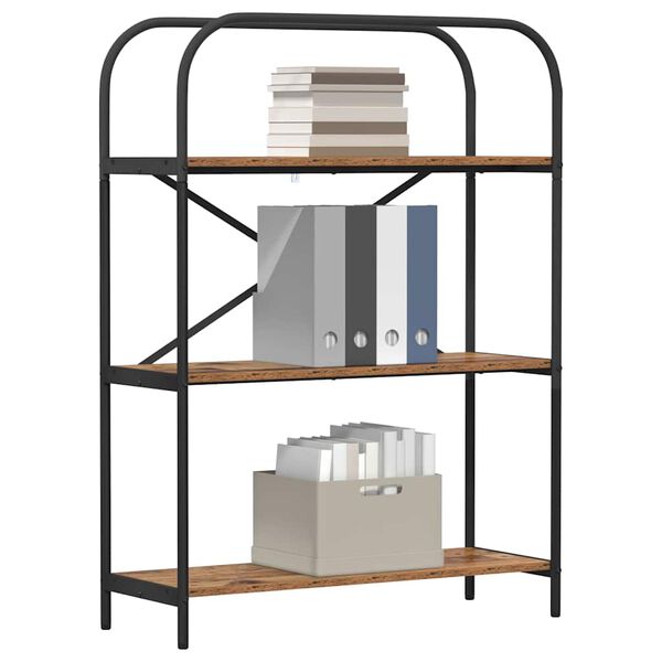 vidaXL Raft pentru cărți Lemn vechi 80 x 30 x 109 cm Lemn compozit