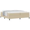 vidaXL Pat cu arcuri Gri Verde 200 x 200 cm Țesătură din corduroy