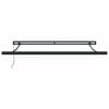 vidaXL Cortina Retractabilă Roșu și Negru 300 x 250 cm Stofă și Metal