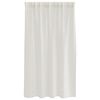 vidaXL Cortină din Voile cu perdele 2 pcs Crem 140 x 140 cm Poliester