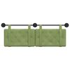 vidaXL Cap de pat suspendat Verde deschis 150 x 55 x 5 cm Catifea
