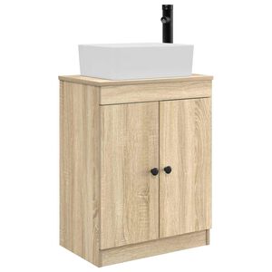 vidaXL Mobilă de baie cu chiuvetă Stejar Sonoma 54 x 35 x 83 cm