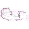 vidaXL Cadru de pat otoman cu saltele țesătură maro &icirc;nchis 180x200cm