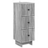 vidaXL Dulap cu sertare Sonoma gri 33 x 34,5 x 90 cm Lemn prelucrat