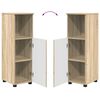 vidaXL Set de mobilier pentru baie Pe perete 3 pcs Stejar Sonoma