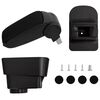 vidaXL Cotiera auto negru 11x35x(32-49) cm ABS