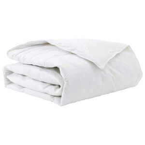 vidaXL Duvet de iarnă 140 x 220 cm Iarnă Pene Alb Respirabil