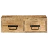 vidaXL Dulap TV montat pe perete 60x30x19 cm, lemn masiv de mango brut
