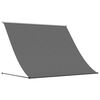 vidaXL Copertină retractabilă, antracit, 250x150 cm, țesătură și oțel