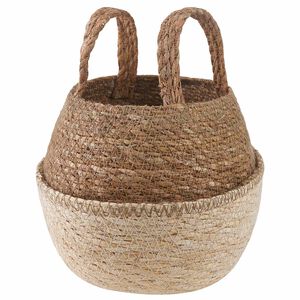 vidaXL Vază pentru plante cu m&acirc;nere Alb &Oslash; 22 x 20 cm