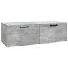 vidaXL Oglindă TV montată pe perete Gri Beton 98 x 41 x 30 cm