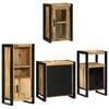 vidaXL Set de mobilier pentru baie 4 pcs Maro Lemn de mango solid