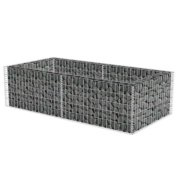 vidaXL Jardinieră gabion, 180 x 90 x 50 cm, oțel galvanizat