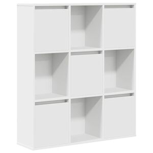 vidaXL Bibliotecă, alb, 89x24x101,5 cm, lemn prelucrat