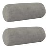 vidaXL Husă pentru pernă 2 pcs HEERLEN Gri deschis &Oslash; 15 x 40 cm cord