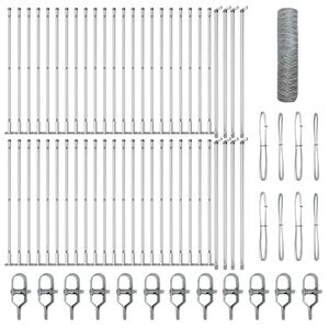 vidaXL St&acirc;lp de gard. Argintiu