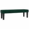 vidaXL Pat box spring cu saltea, verde &icirc;nchis, 140x200 cm, catifea