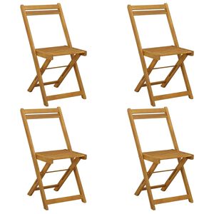 vidaXL Scaune de grădină pliante 4 pcs natural 40 x 53 x 80 cm