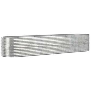 vidaXL Strat &icirc;nălțat grădină 368x80x68 cm oțel galvanizat
