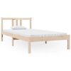 vidaXL Cadru de pat single, 90x190 cm, lemn masiv