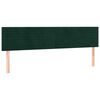 vidaXL Pat box spring cu saltea, verde &icirc;nchis, 180x200 cm, catifea