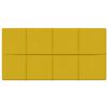 vidaXL Tăblie de Pat pentru Perete 12 pcs Galben 60 x 30 cm Catifea